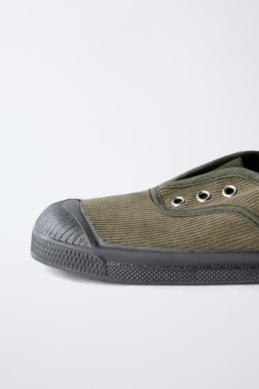 BENSIMON ® X ZARA CORDUROY SNEAKERS - Khaki Green by Zara - Image 5