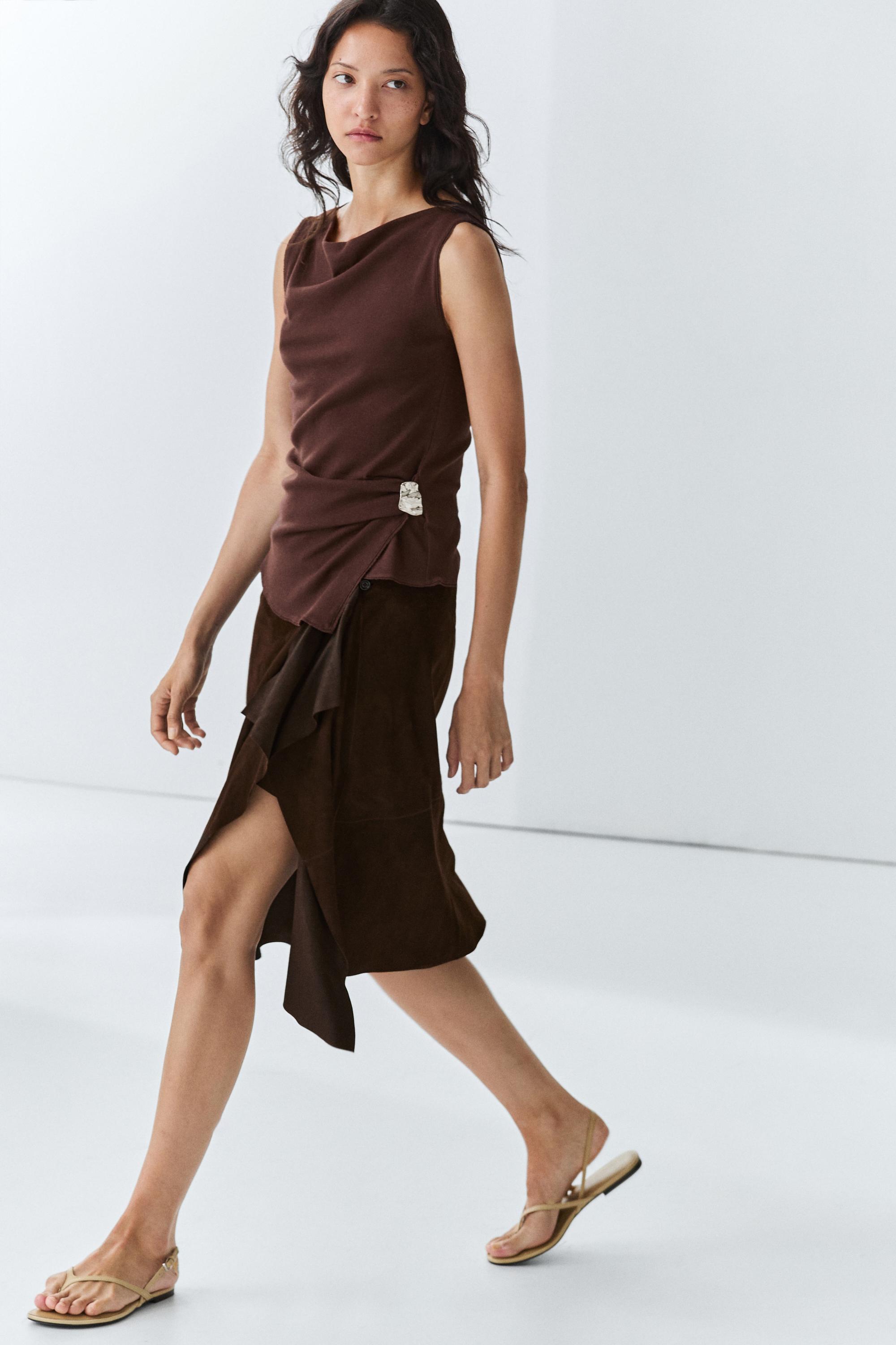 Top en maille 100 % coton
