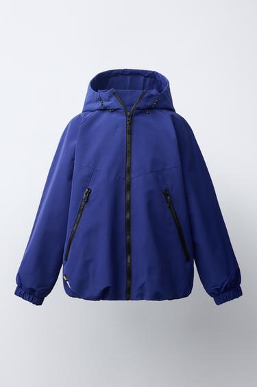 TECHNICAL HOODED JACKET - Bluish by Zara - Image 0