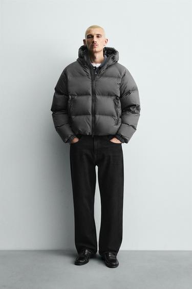 WASSERABWEISENDE DAUNENJACKE MIT 100 % FEDERFÜLLUNG - Khaki von Zara - Bild 0