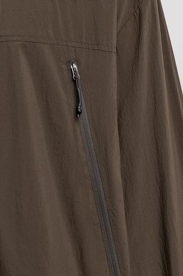 VESTE TECHNIQUE DOUBLURE CONTRASTE - Marron de Zara - Image 2
