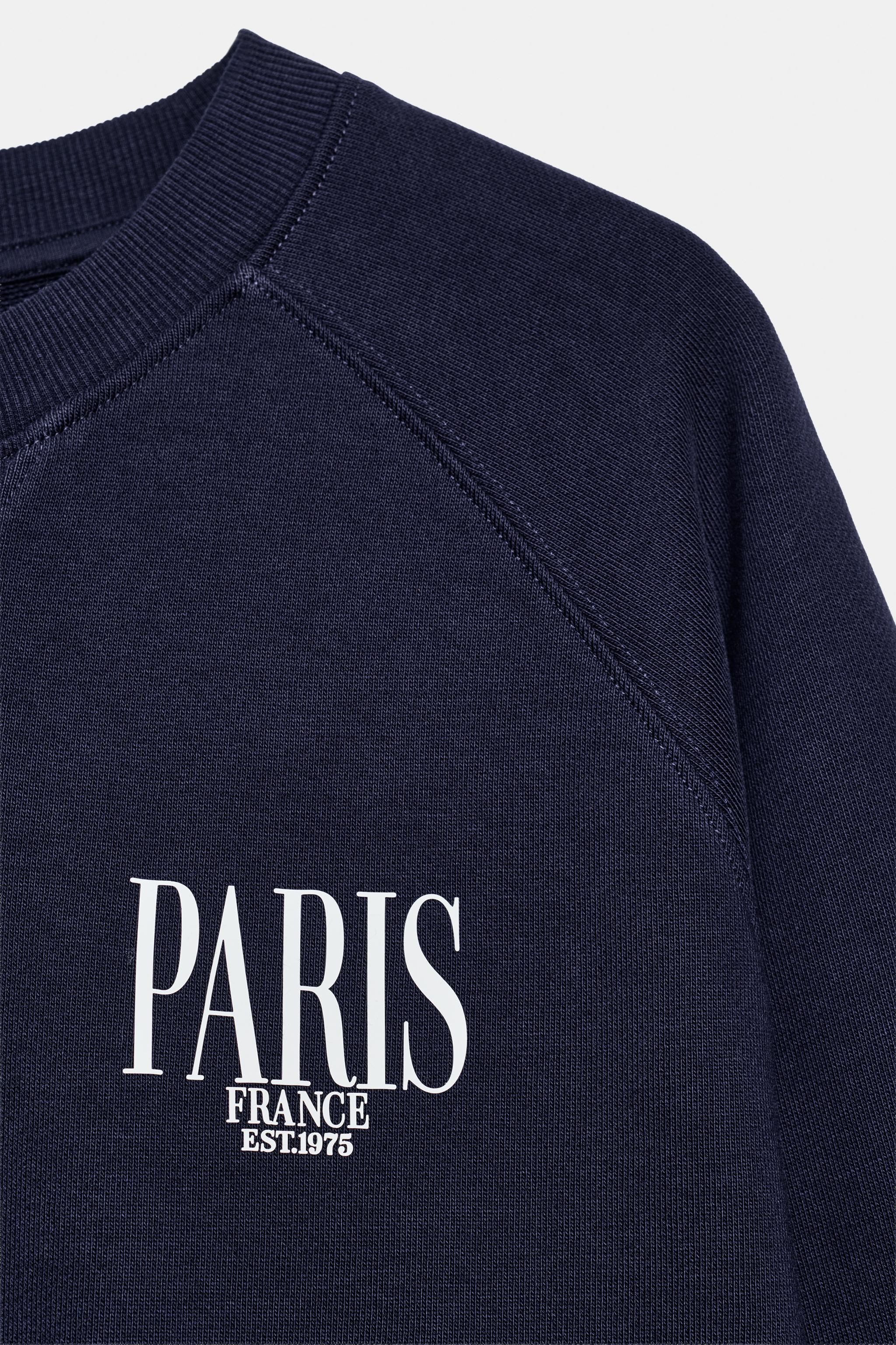 TEXT PRINT SWEATSHIRT