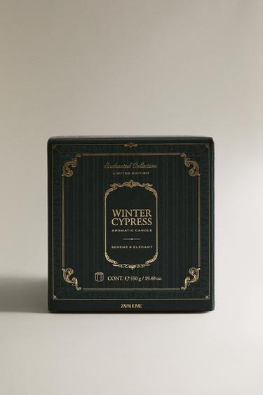 (550 G) WINTER CYPRESS SCENTED CANDLE - whisky by Zara - Image 3