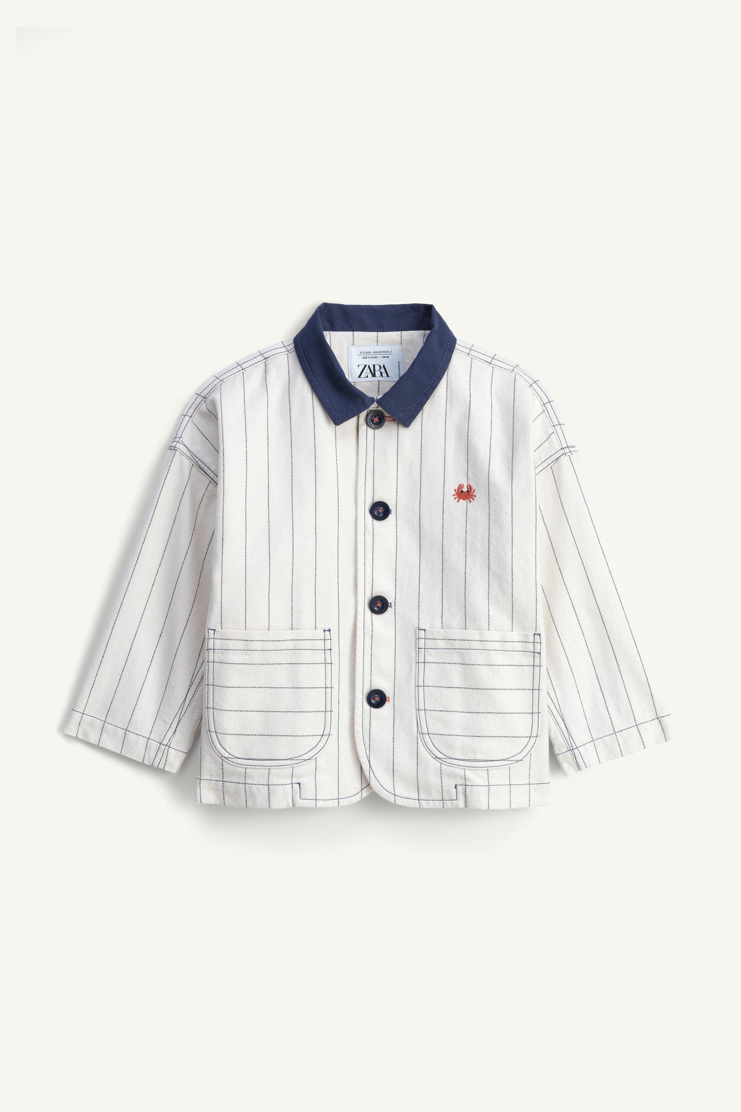 VESTE RAYURES COL CONTRASTE ÉDITION LIMITÉE