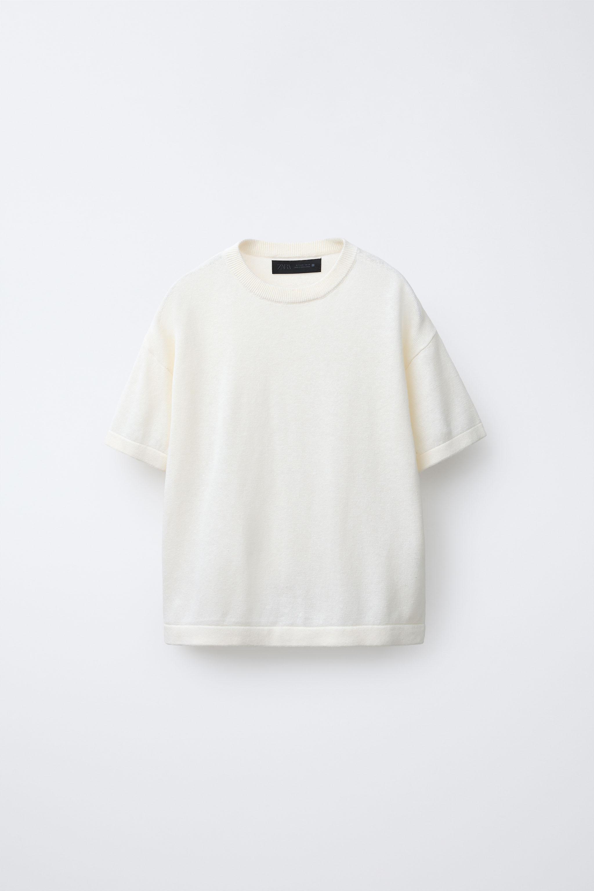 COTTON LINEN BLEND T-SHIRT