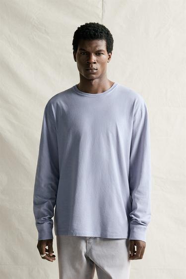 LIGHTWEIGHT LONG SLEEVE T-SHIRT — Sky blue 2