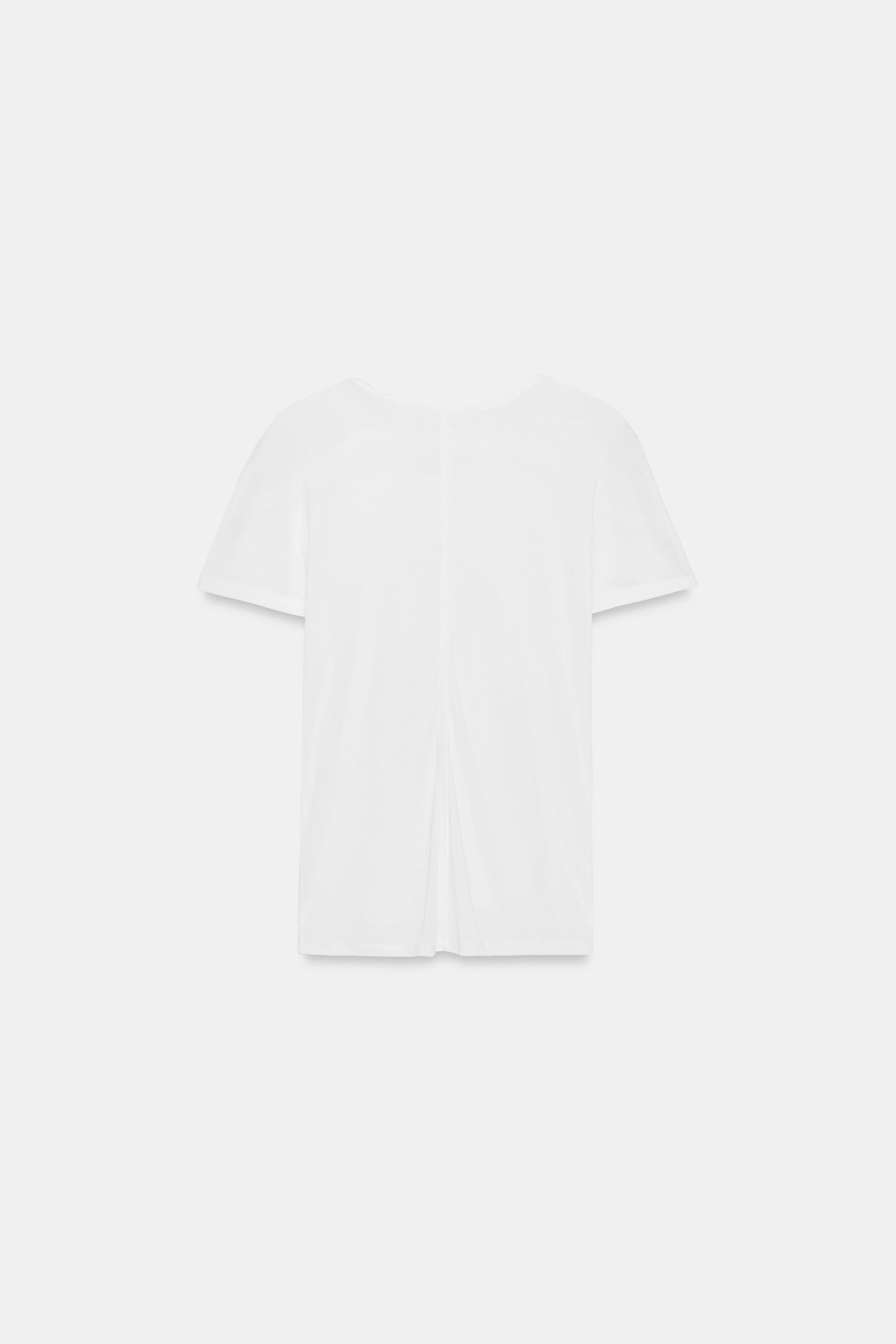 T-SHIRT FLUIDE À MANCHES COURTES