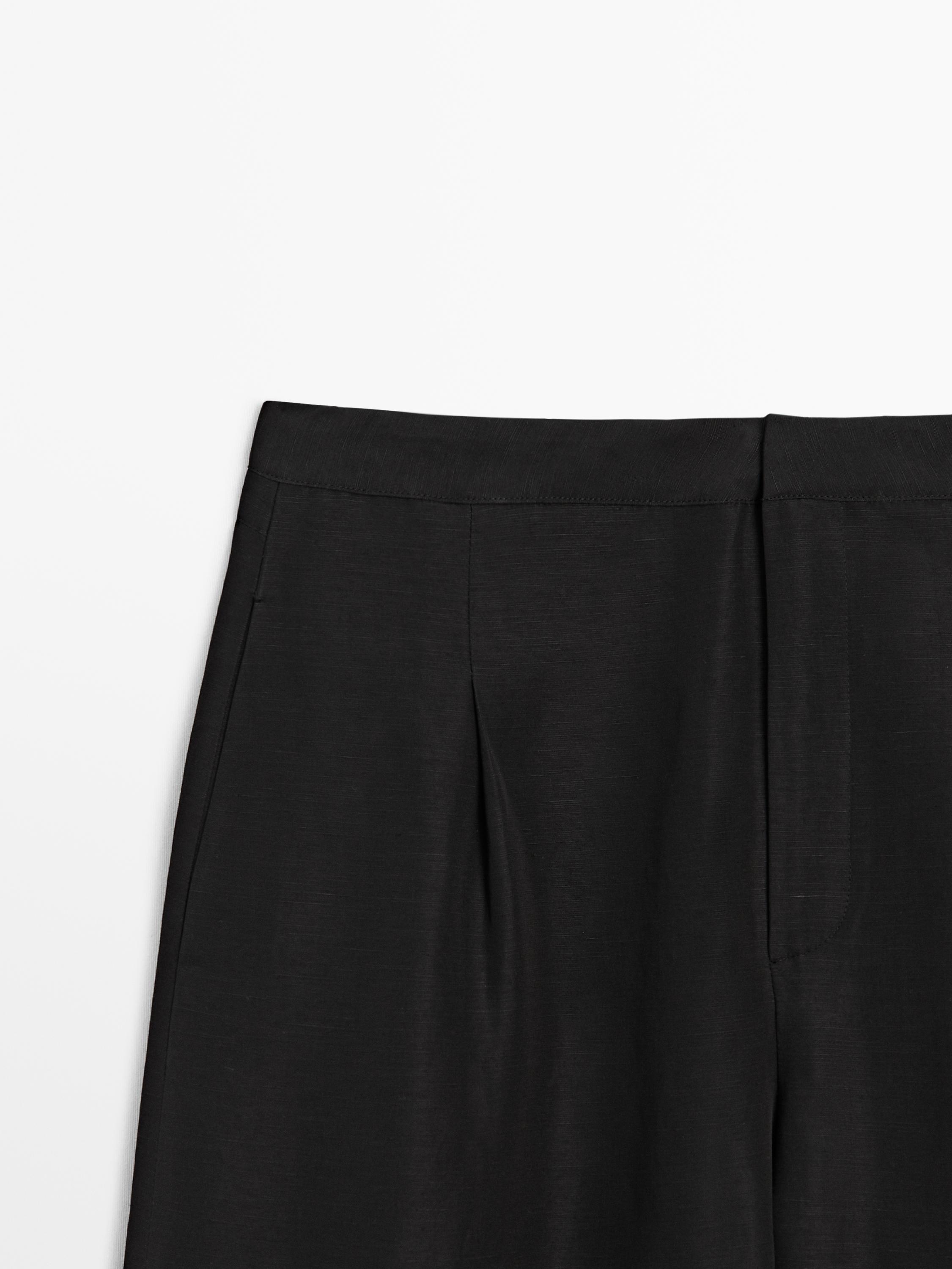 Darted carrot fit trousers - Black | ZARA United States