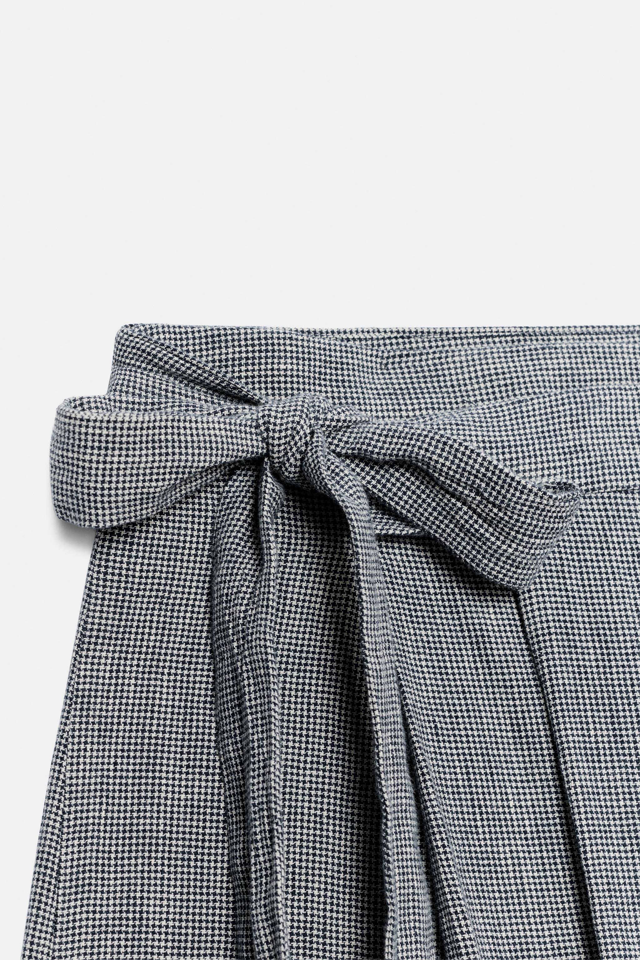 HOUNDSTOOTH WRAP PANTS ZW COLLECTION