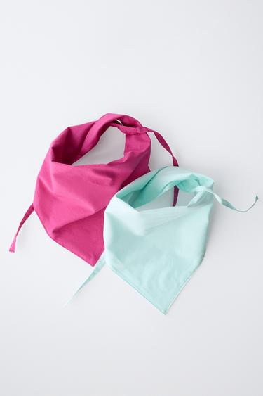 PACK OF TWO TRIANGULAR BANDANAS - Fuchsia by Zara - Image 3