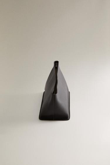 TROUSSE DE TOILETTE CUIR - Marron chocolat de Zara - Image 2