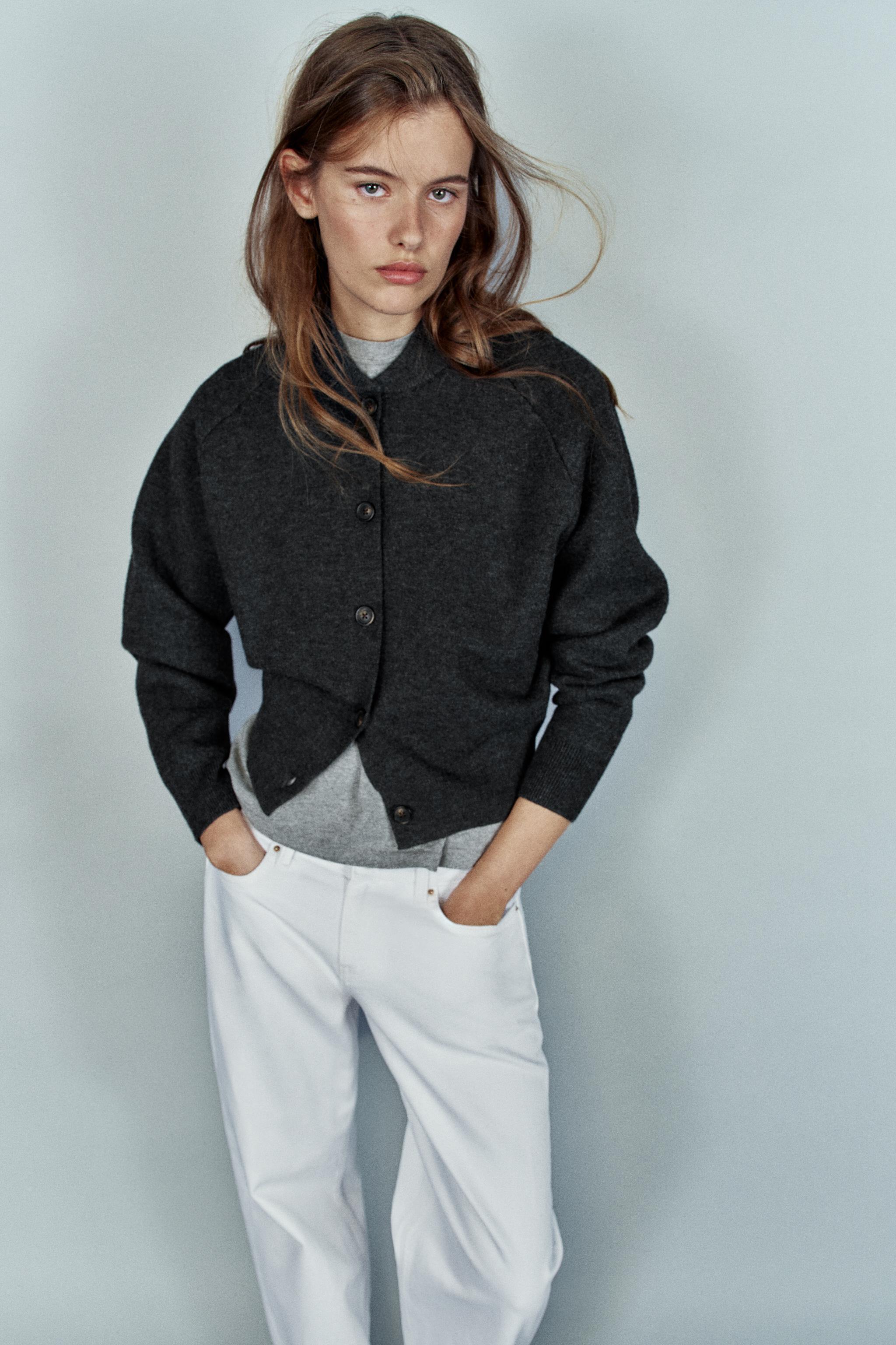 KNIT BOMBER JACKET