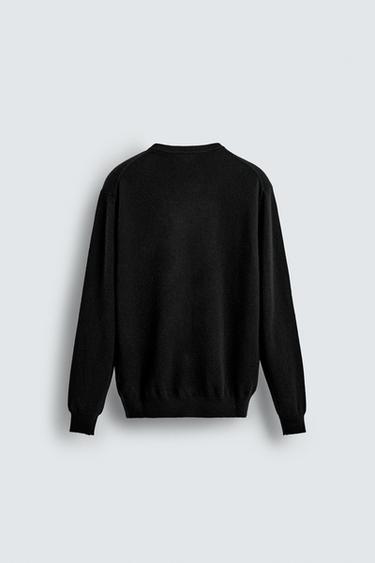 100% CASHMERE SWEATER - Black by Zara