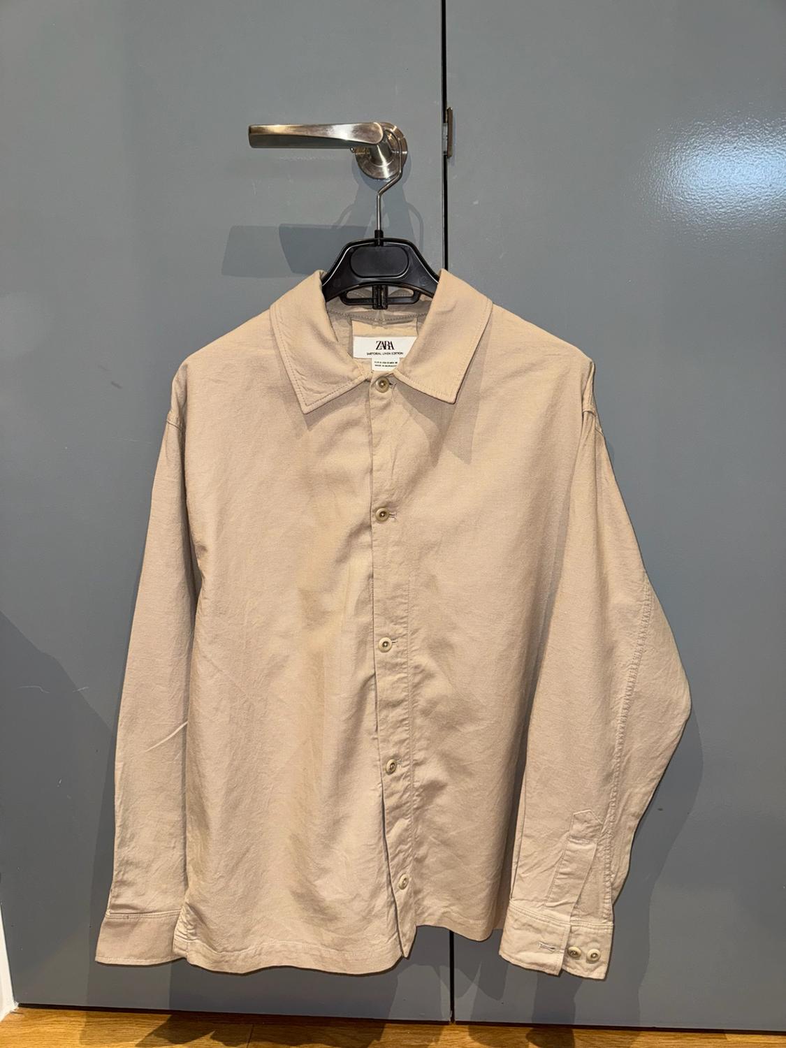 COTTON - LINEN OVERSHIRT - Image 2