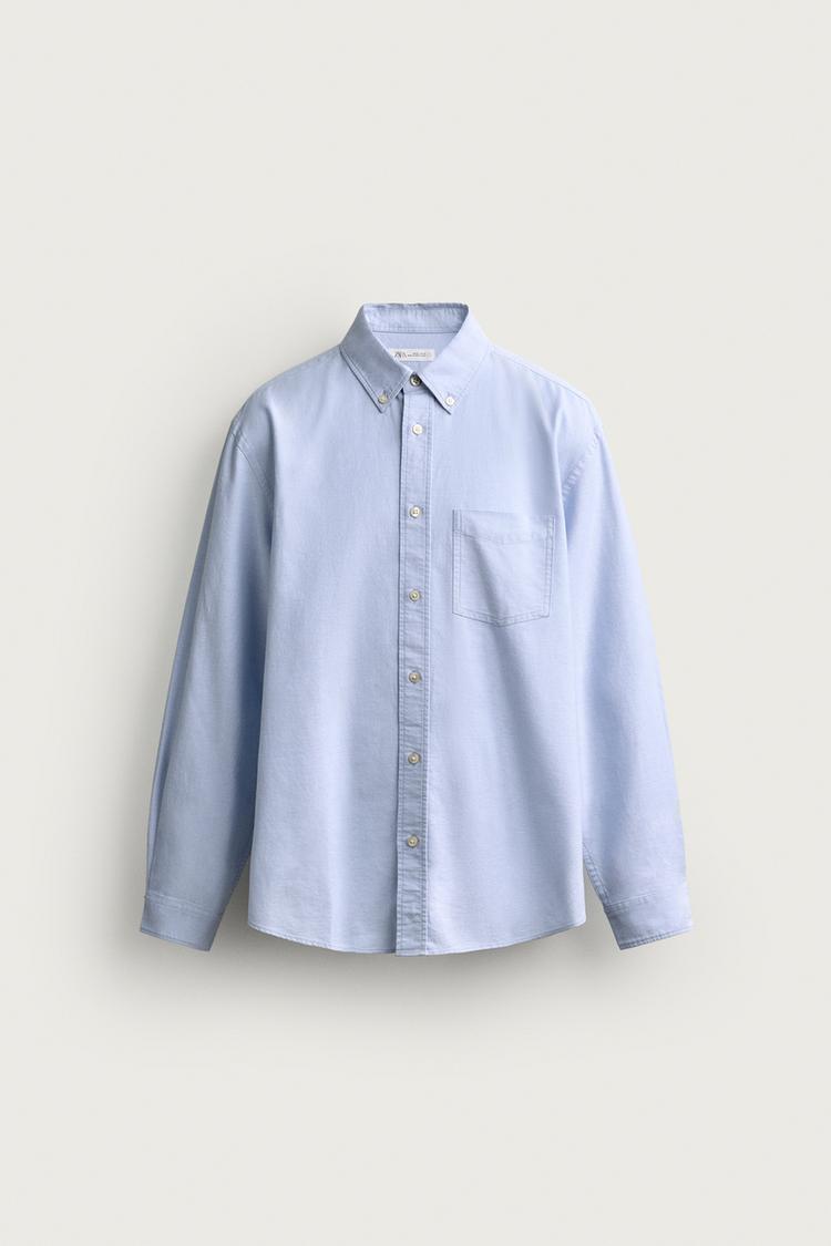 Camisa Oxford texturizada de corte regular 5