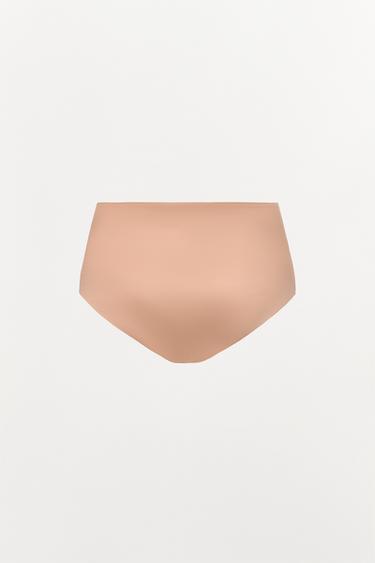 HIGH-WAIST BODY-SHAPING BRIEFS - Beige-pink by Zara - Image 5
