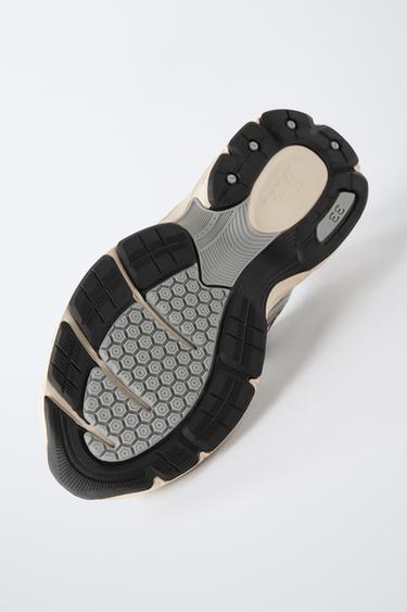 METALLIC OPEN TRAINERS - Silver by Zara - Image 6