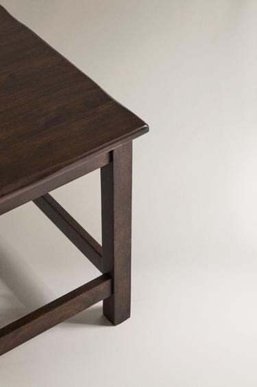TABLE D'APPOINT EN BOIS - Marron de Zara - Image 2