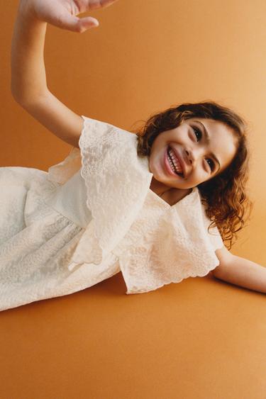 EMBROIDERED BUTTERFLY DRESS - Ecru by Zara