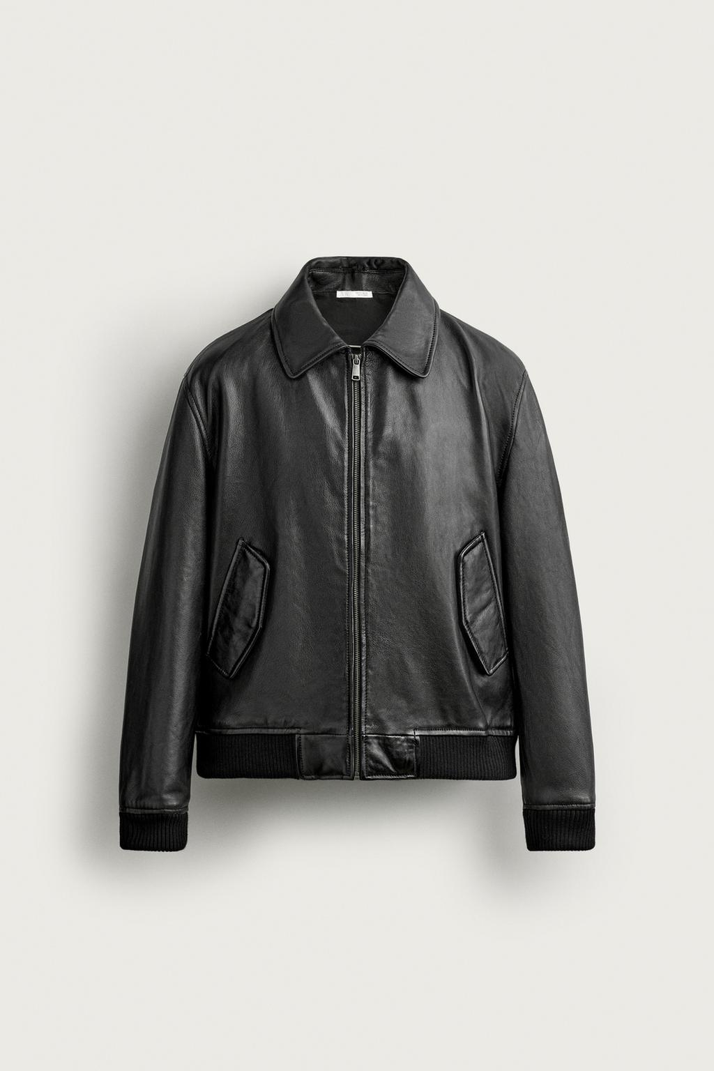 REGULAR FIT LEATHER JACKET
