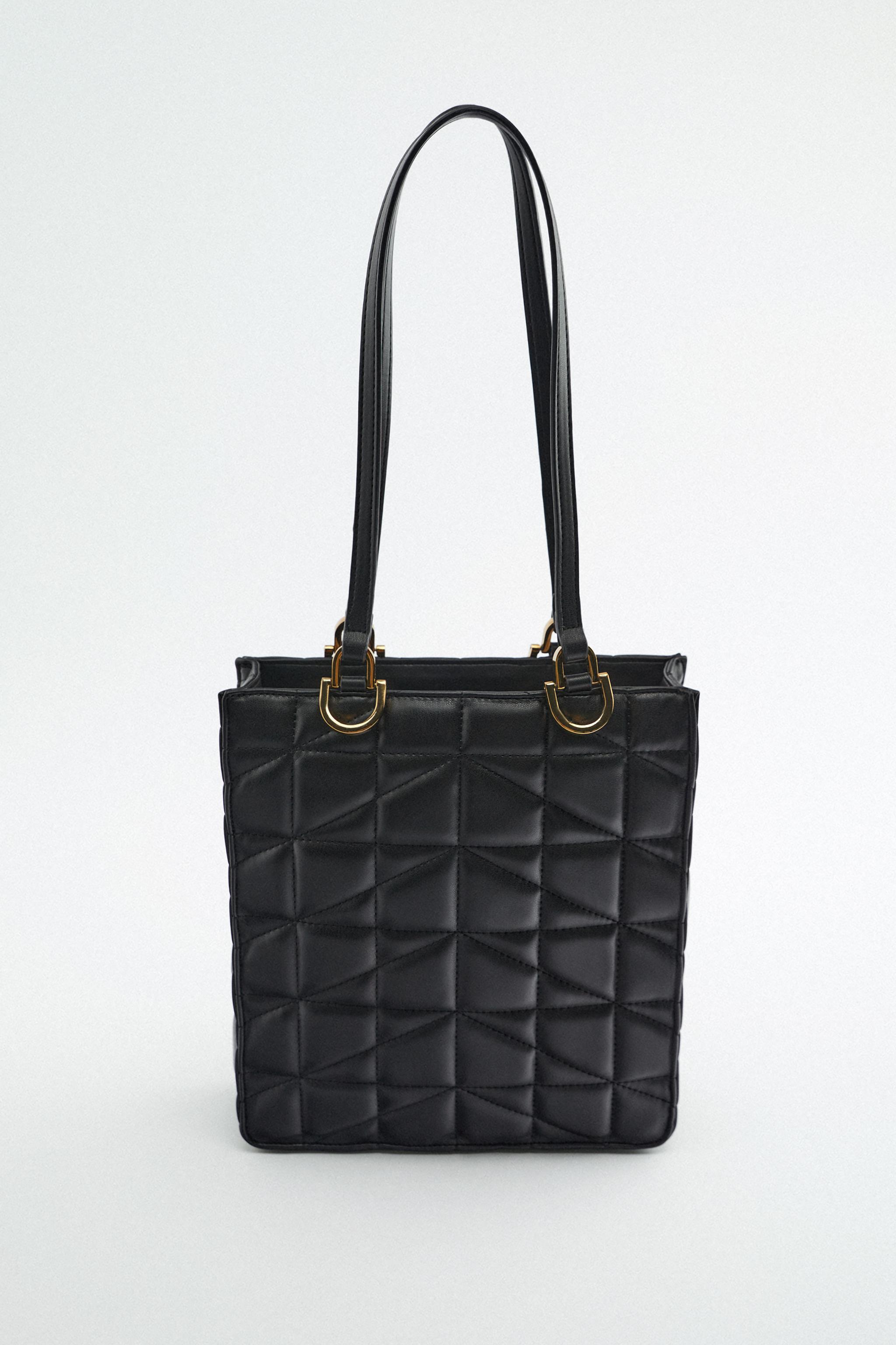 Black X-Large Quilted Tote