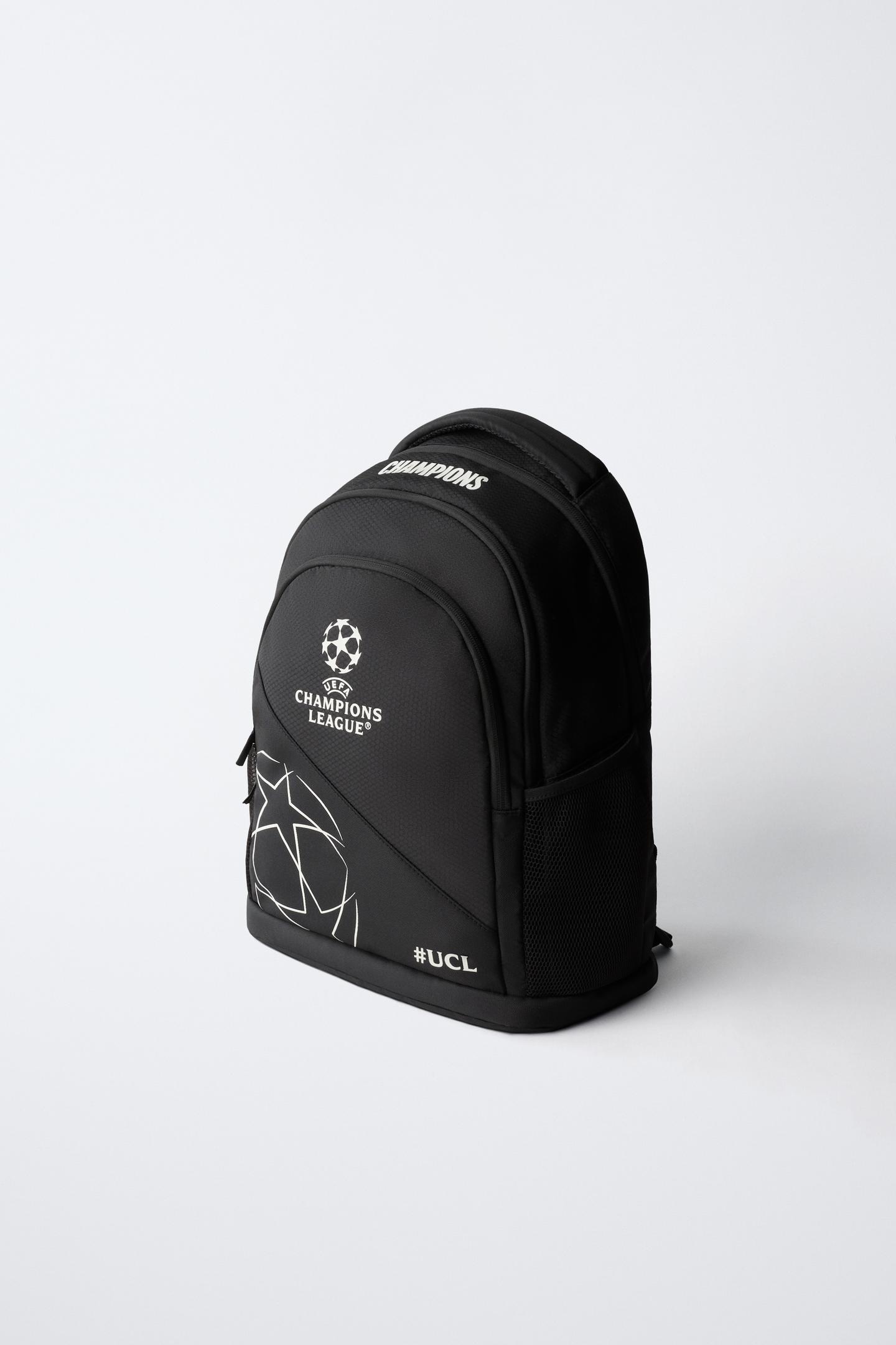 Рюкзак Zara UEFA Champions League ® для детей, цвет: Чёрный — фото 2