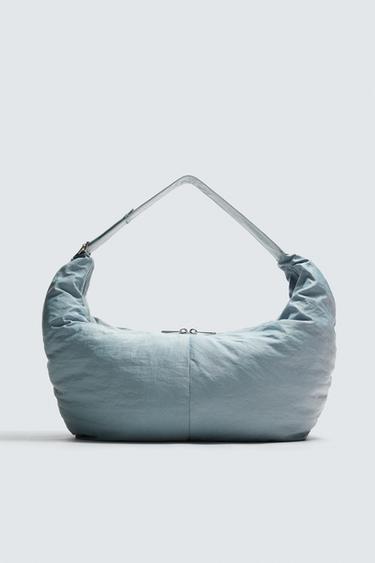 BOLSA DE OMBRO ACOLCHOADA - Azul da Zara