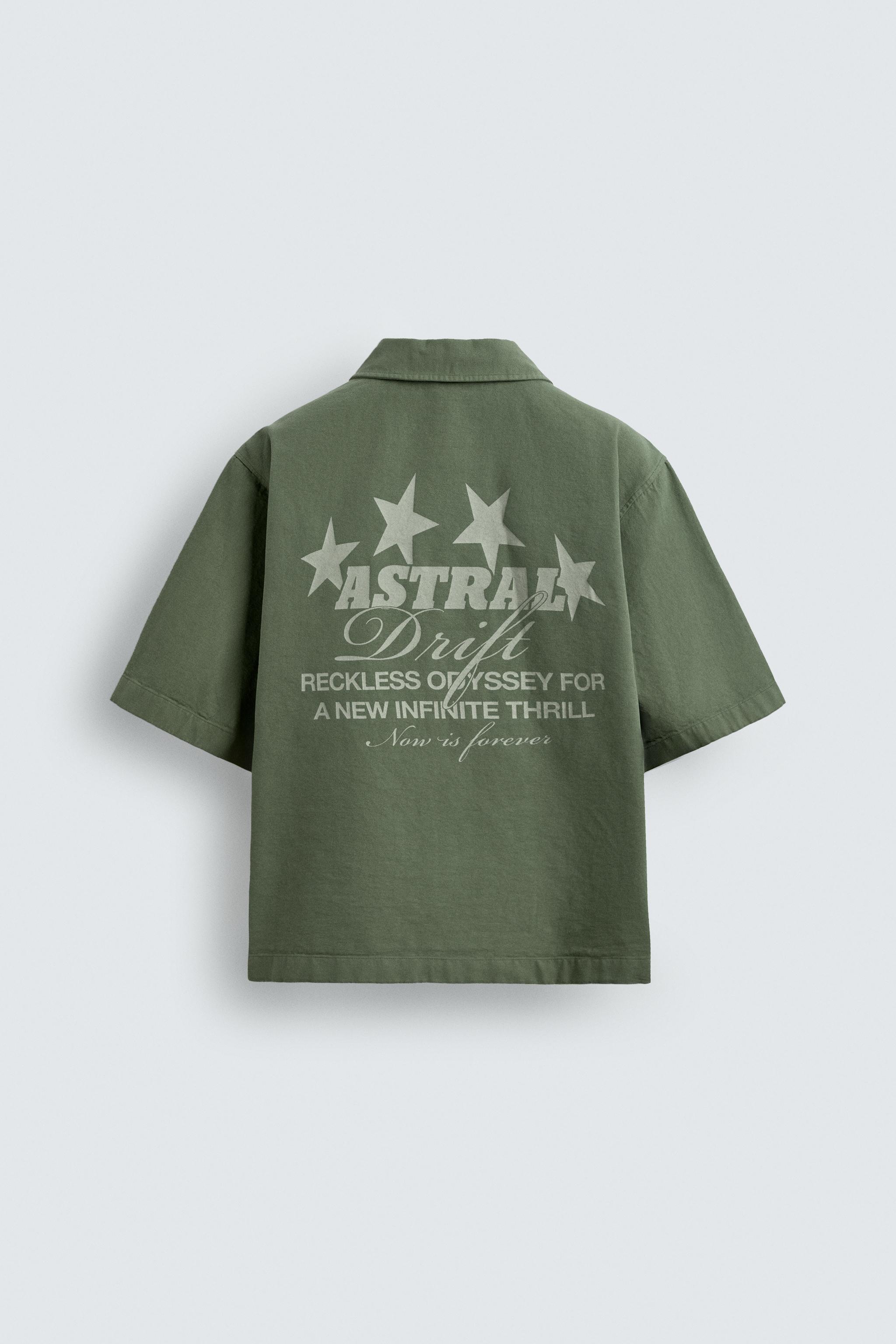 WASHED PRINTED SHIRT