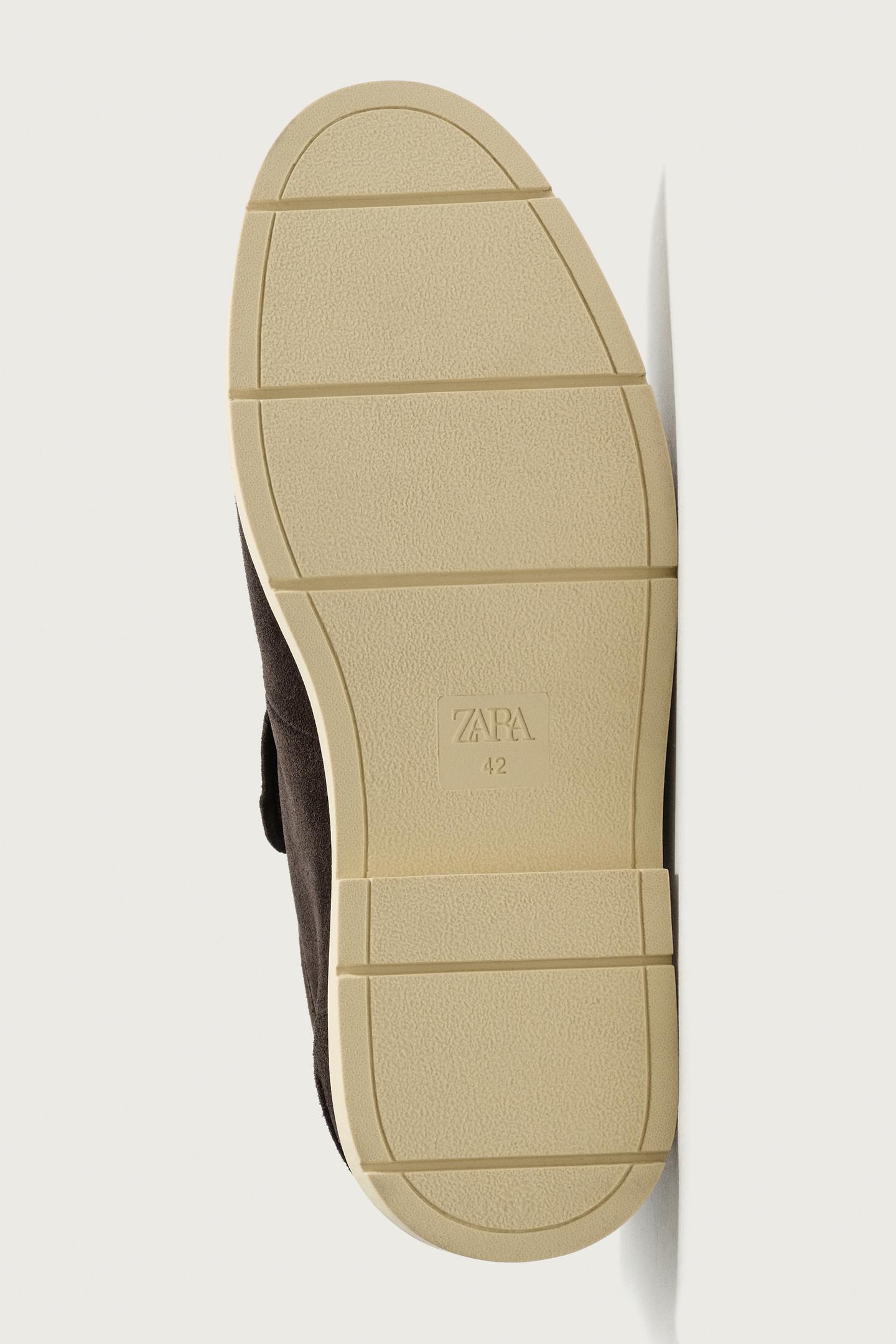 Мужские ботинки Zara Casual Leather, цвет: Коричневый — фото 7