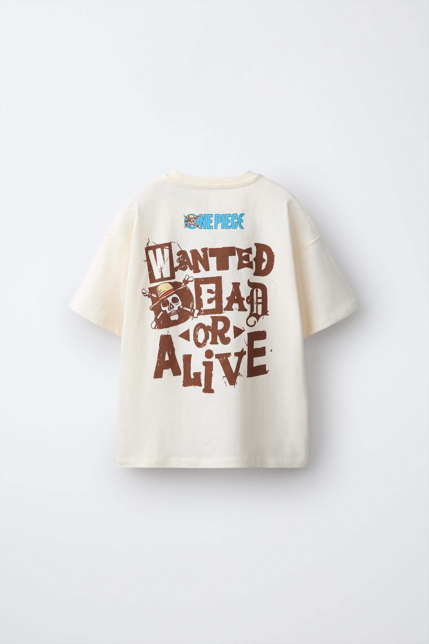 Детская футболка Zara One Piece Netflix © Printed, цвет: Белый — фото 2