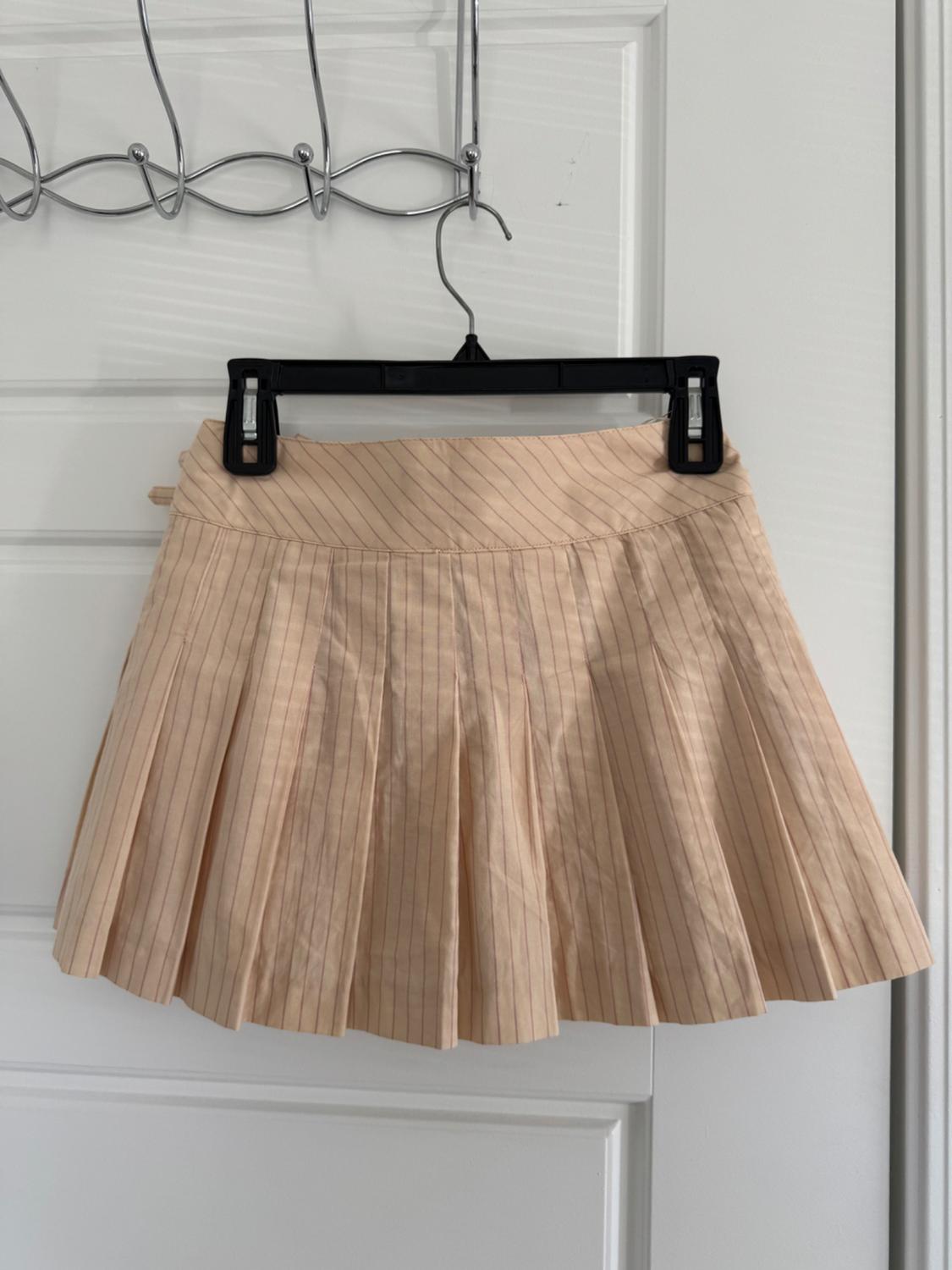 STRIPED PLEATED SKORT - Image 2