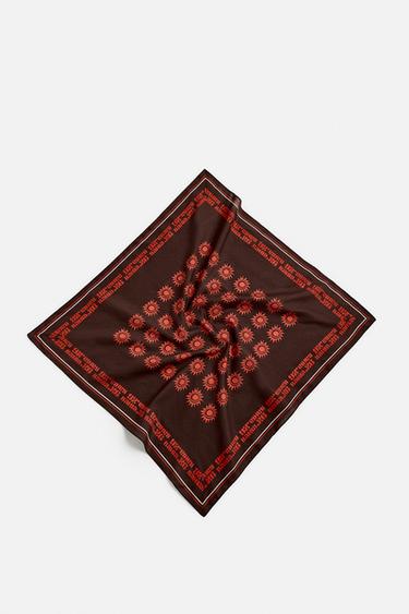 GRAPHIC PRINT BANDANA - Brown by Zara - Image 3