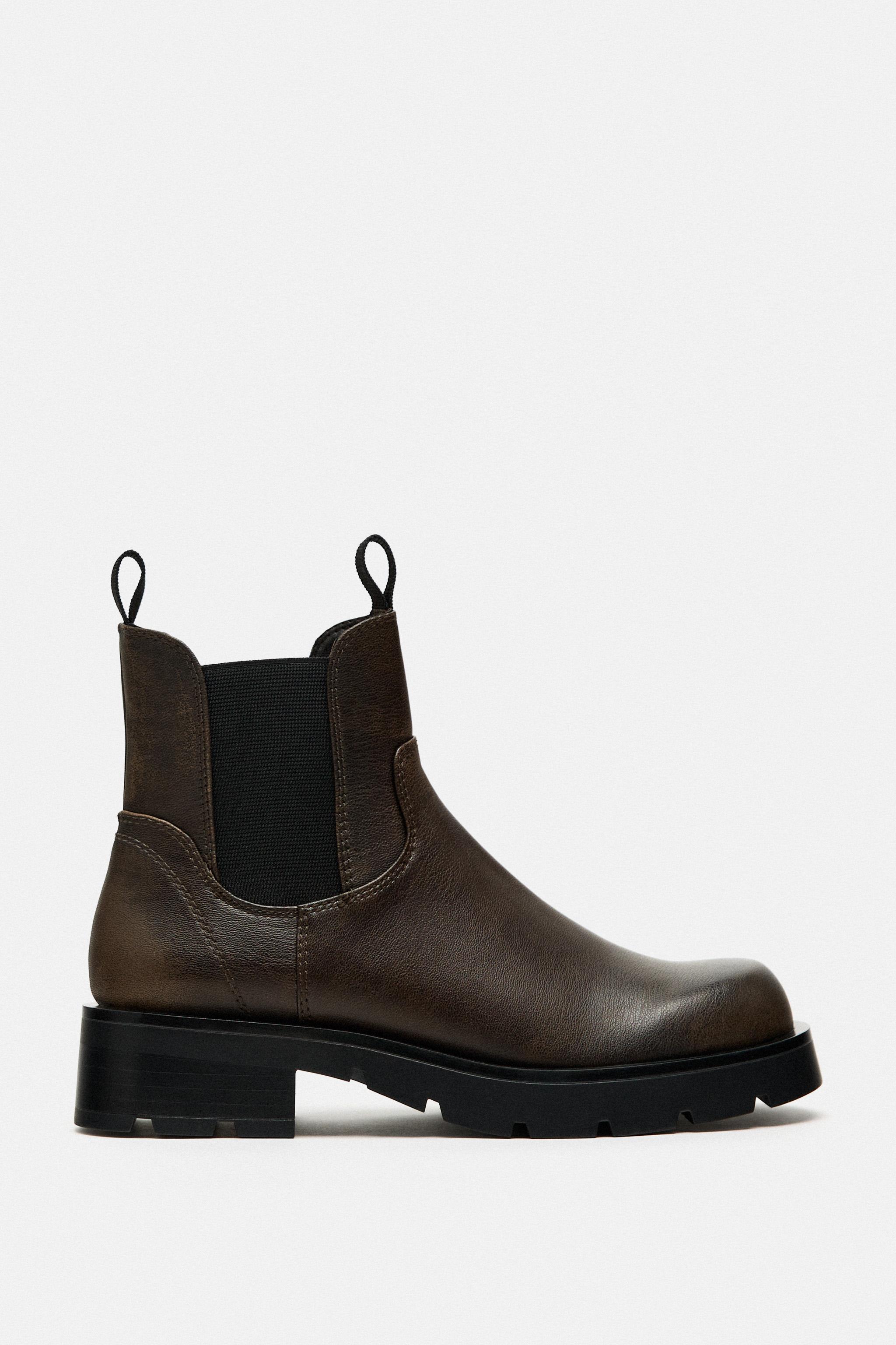 CHELSEA BOOTS - Brown | ZARA United States
