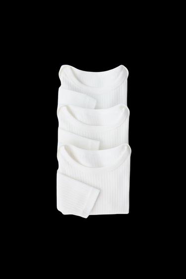 6 MONTHS-3 YEARS/ 3-PACK OF LONG SLEEVE BODYSUITS - Oyster-white by Zara - Image 0