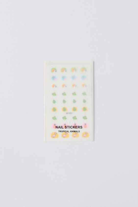 ZARA NAIL STICKERS TROPICAL ANIMALS - kulit berwarna | ZARA Indonesia