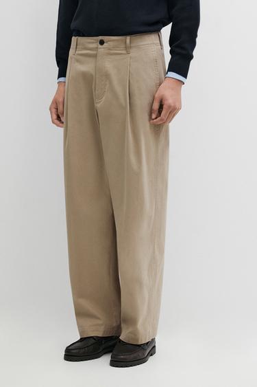 Barrel fit pants with dart detail — Beige 2
