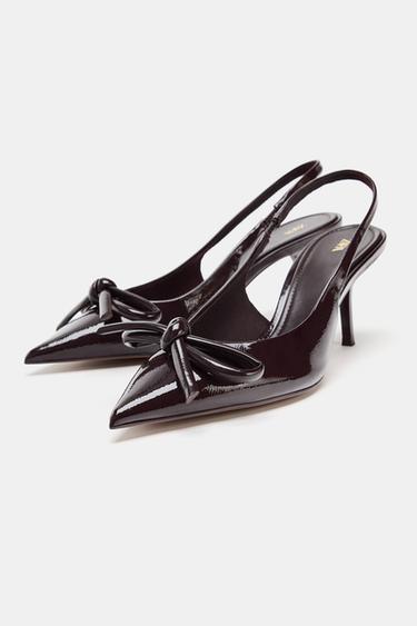BOW HIGH HEELS - Brown by Zara - Image 3