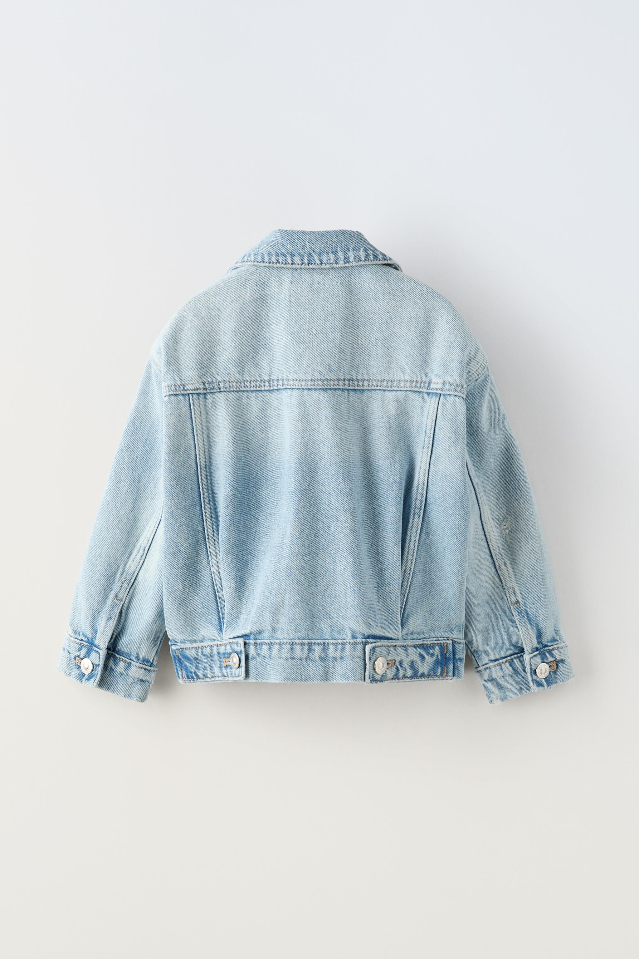 Zara denim jacket store with full sleeves