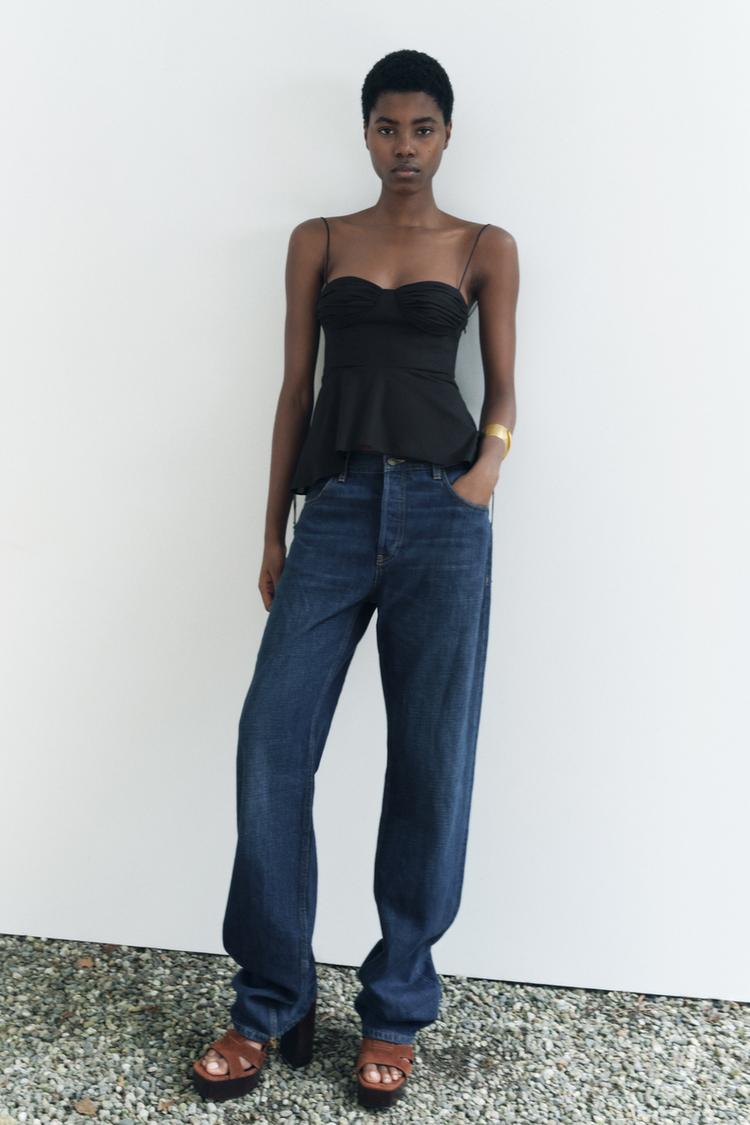 ZW コレクション ビスチェトップス - ブラック | ZARA Japan / 日本