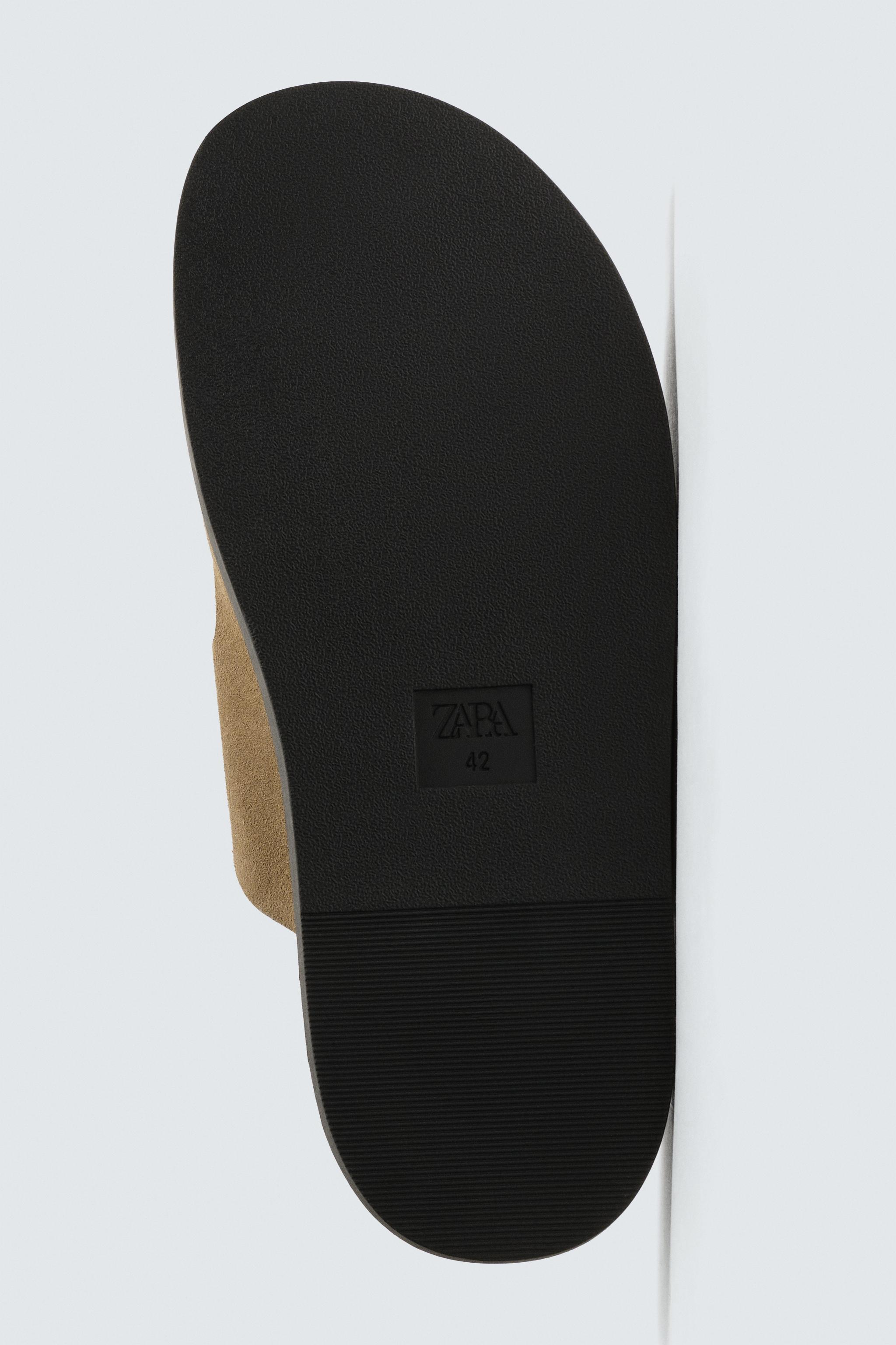 DOUBLE STRAP LEATHER SANDALS