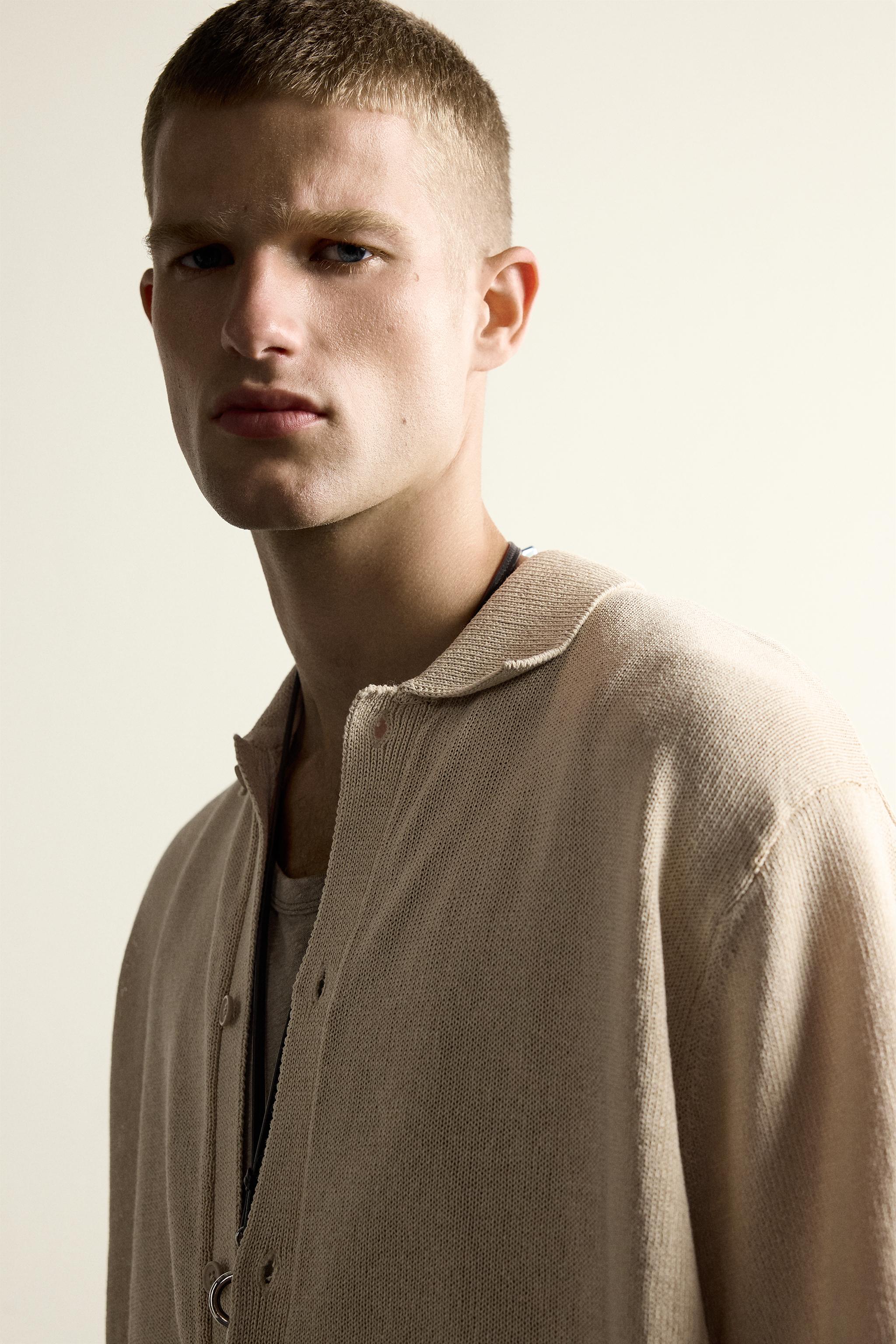 RELAXED FIT KNIT SHIRT