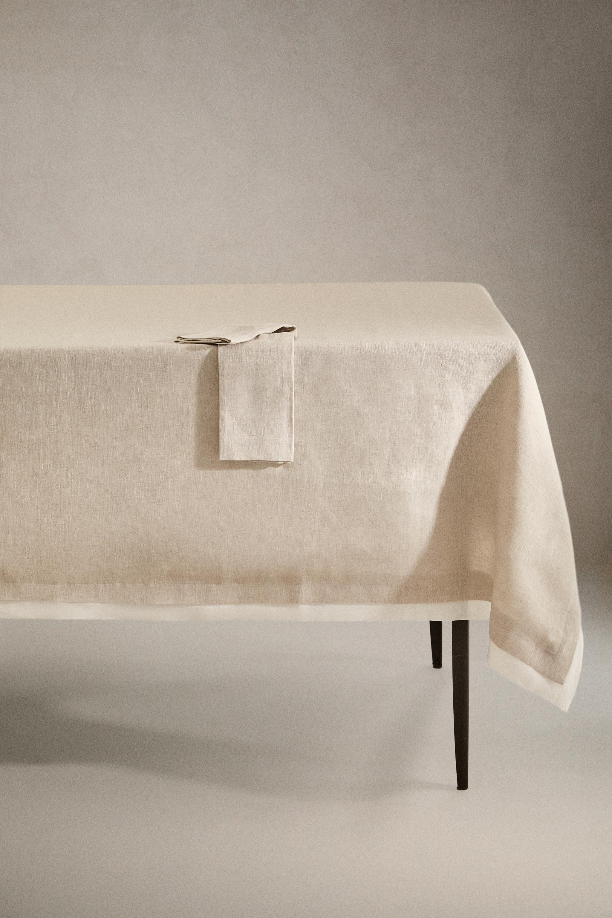 DOUBLE WOVEN LINEN TABLECLOTH