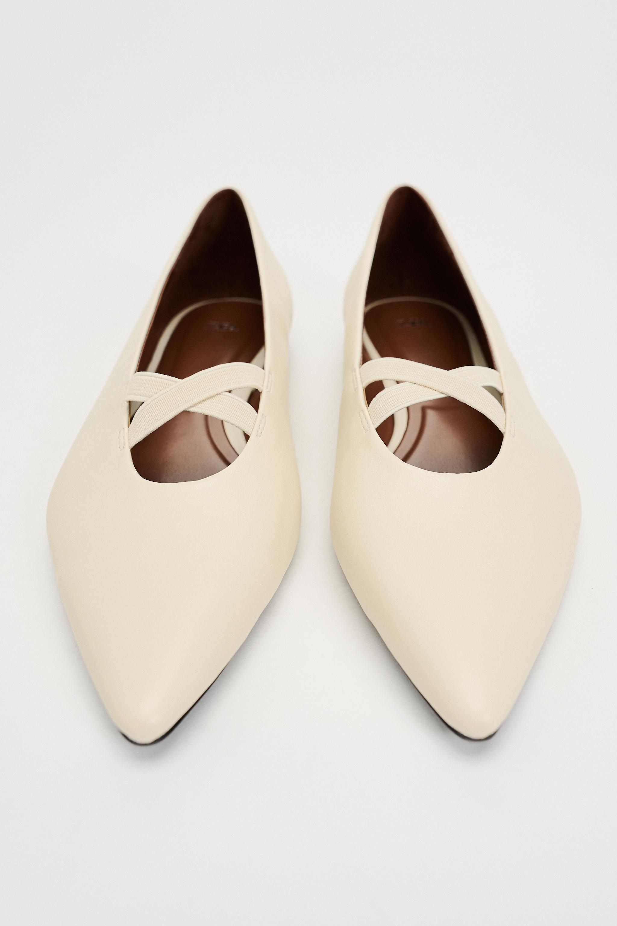 pointed flat shoes zara