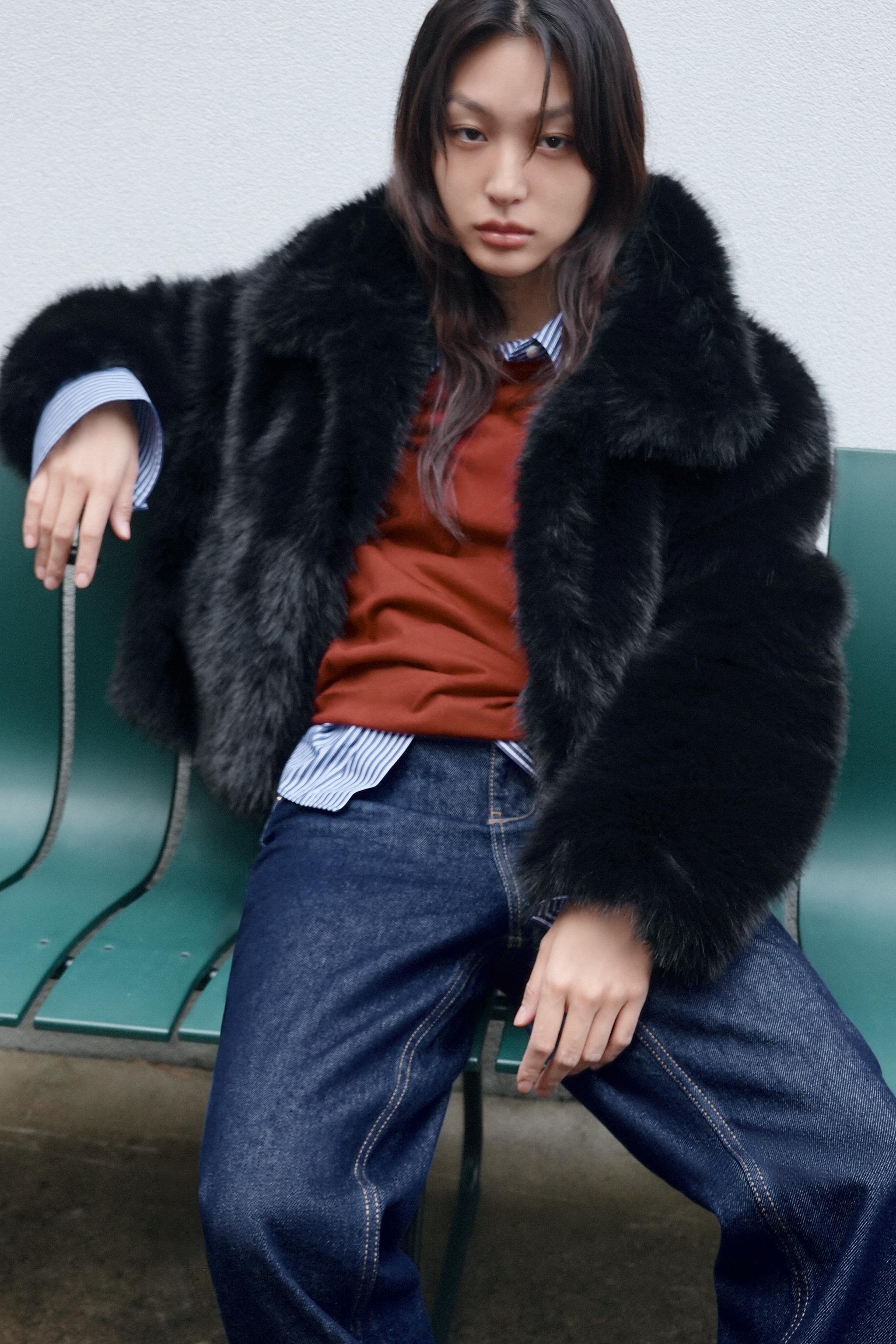 【驚きの値段で】 ZARA ザラ ムートン ロングコート テディベアコート風 ファー ジャケット・アウター