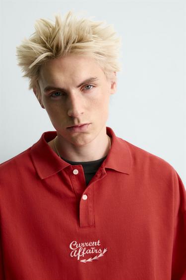 CAMISA POLO ESTAMPADO LLAVEROS - Rojo de Zara