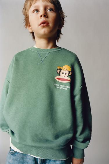 Zara PAUL FRANK ® SWEATSHIRT - Light green