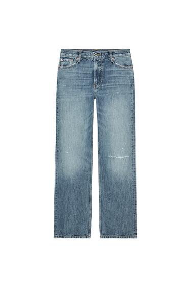 Zara ZW COLLECTION BOOTCUT MID-RISE JEANS - Mid-blue