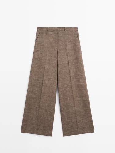 Zara Wide-leg voluminous wool blend trousers - 211