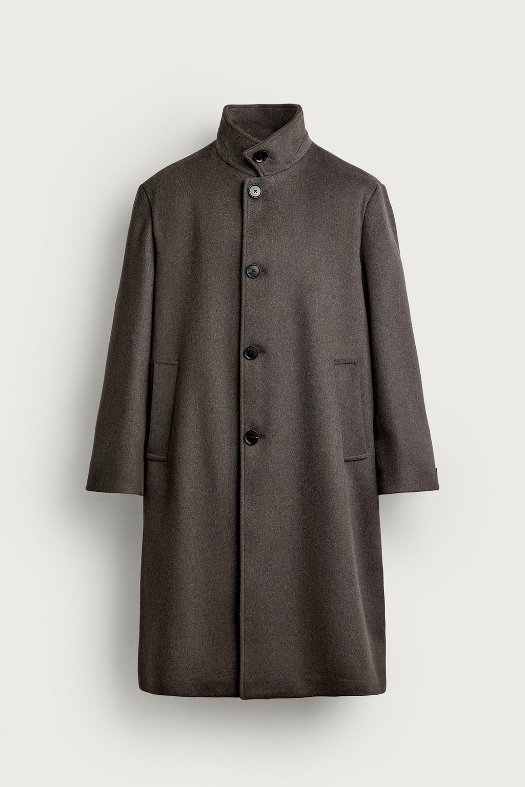 RELAXED FIT HIGH NECK COAT