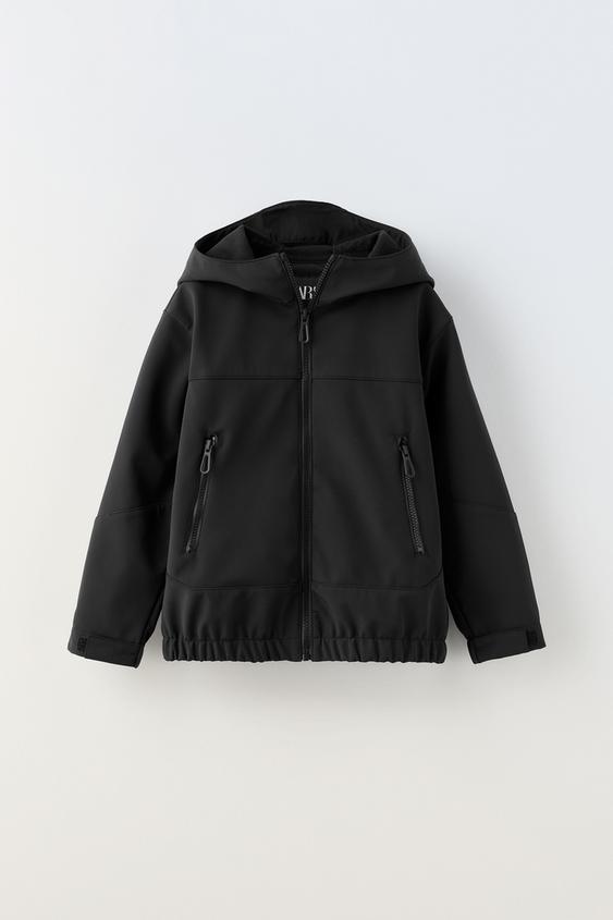 SOFT WATERREPELLENT TECHNICAL JACKET Black ZARA Australia